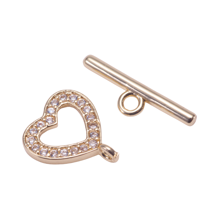 單圈愛心｜K金｜OT扣