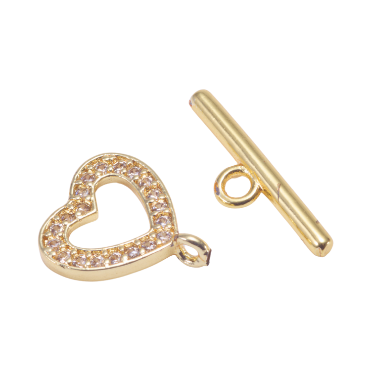 單圈愛心｜K金｜OT扣