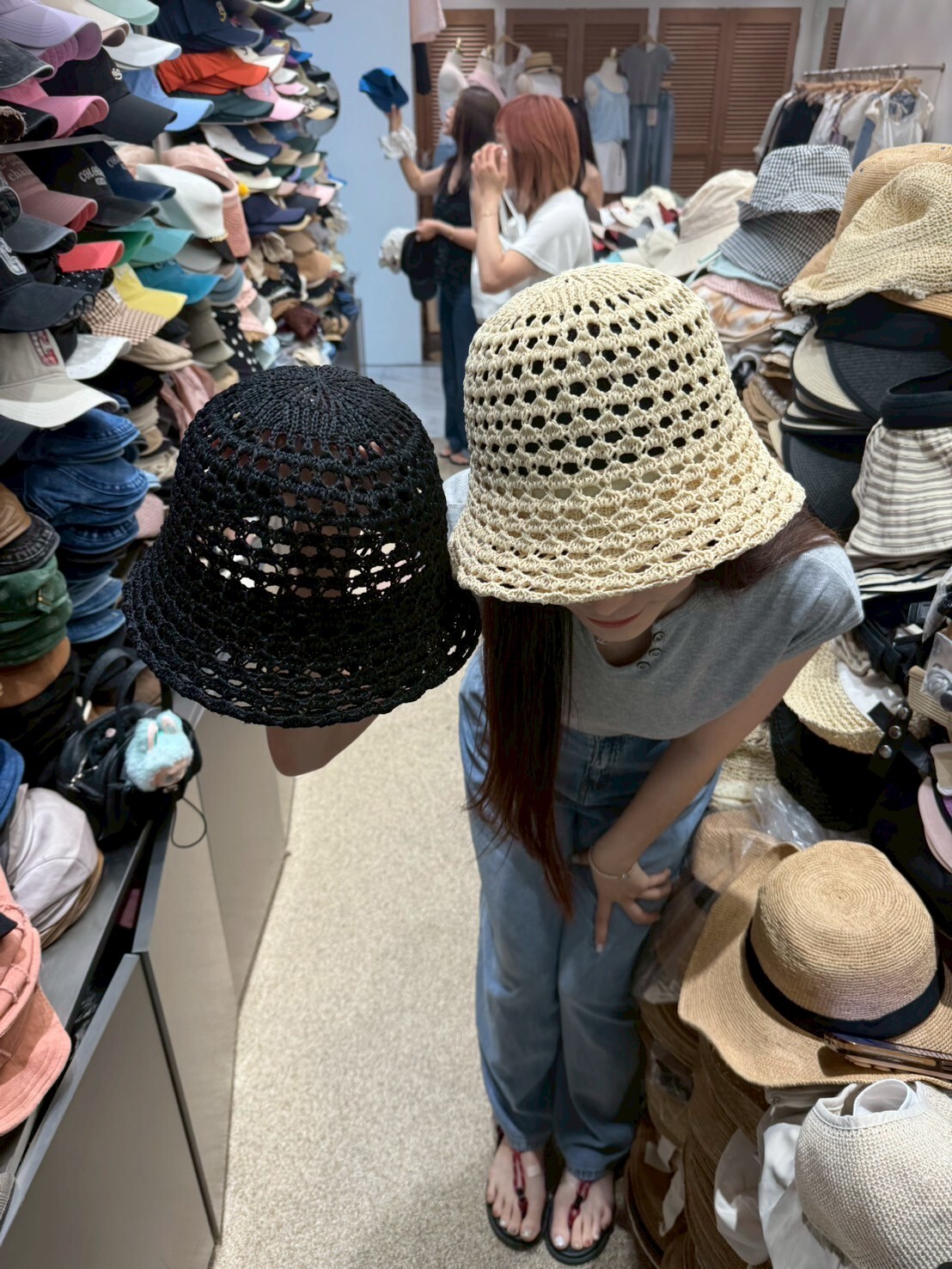 TH4401 鏤空編織漁夫帽