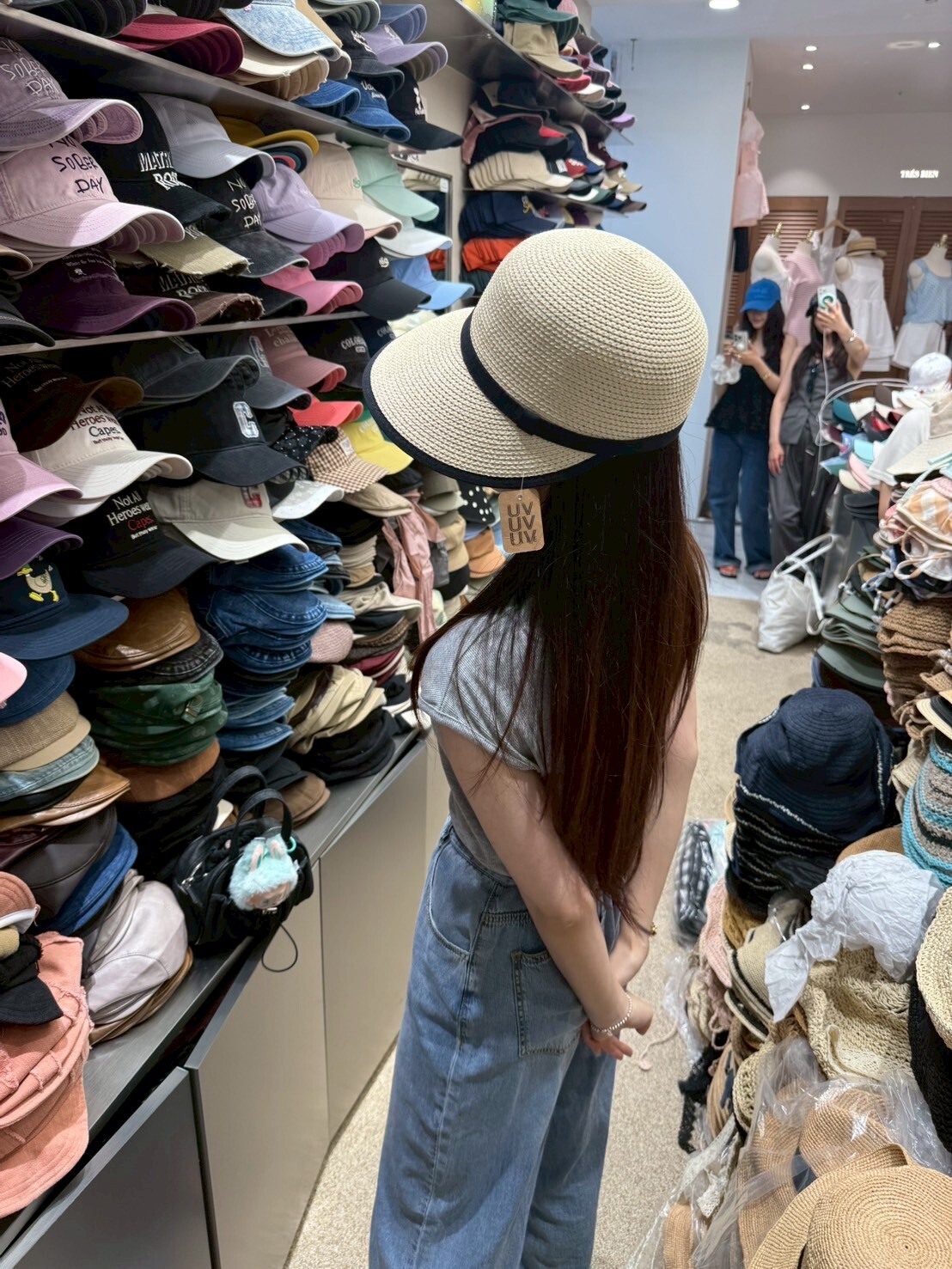 TH4414 黑邊草編cap帽