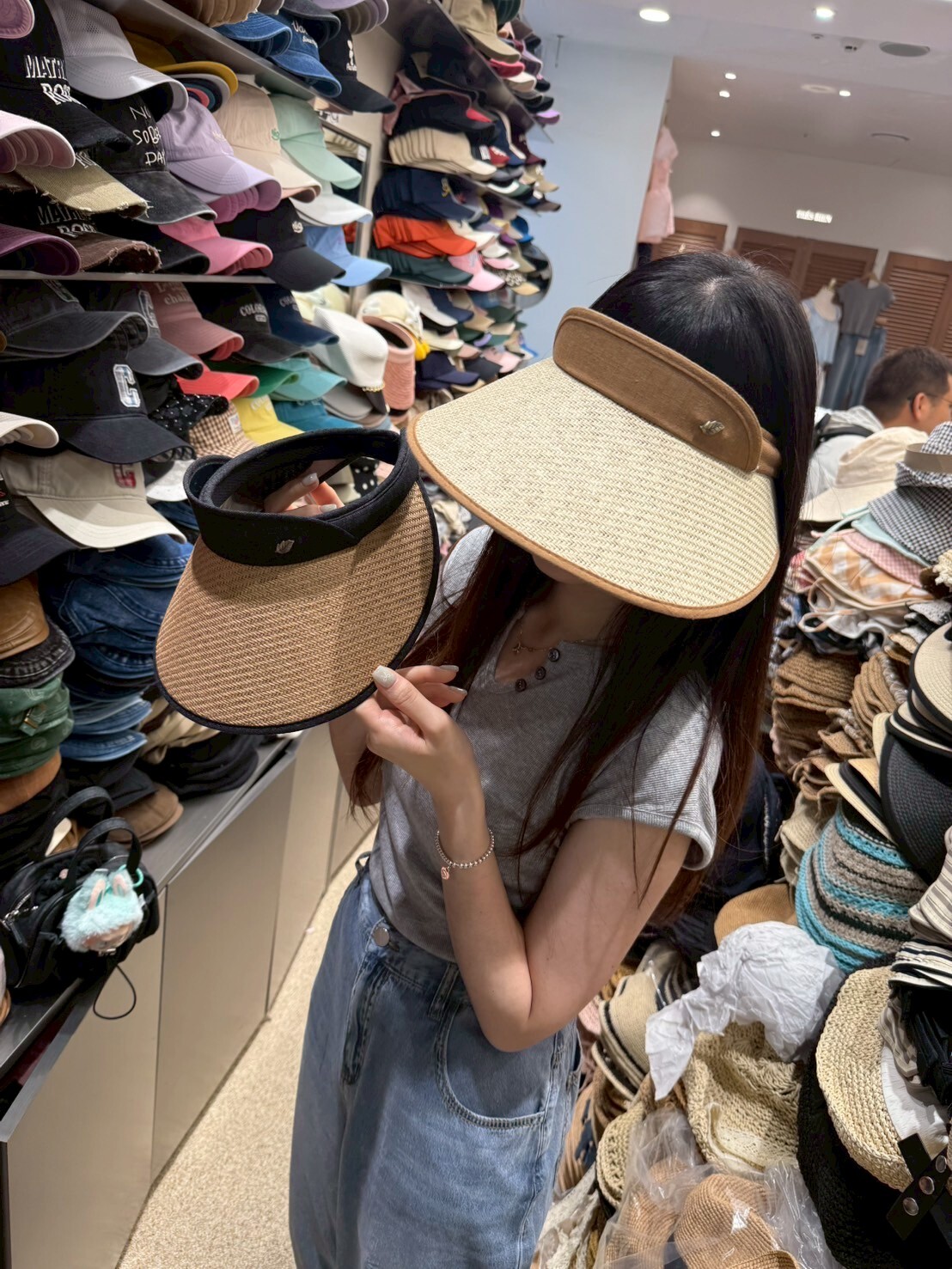 TH4403 夏季遮面大檐帽