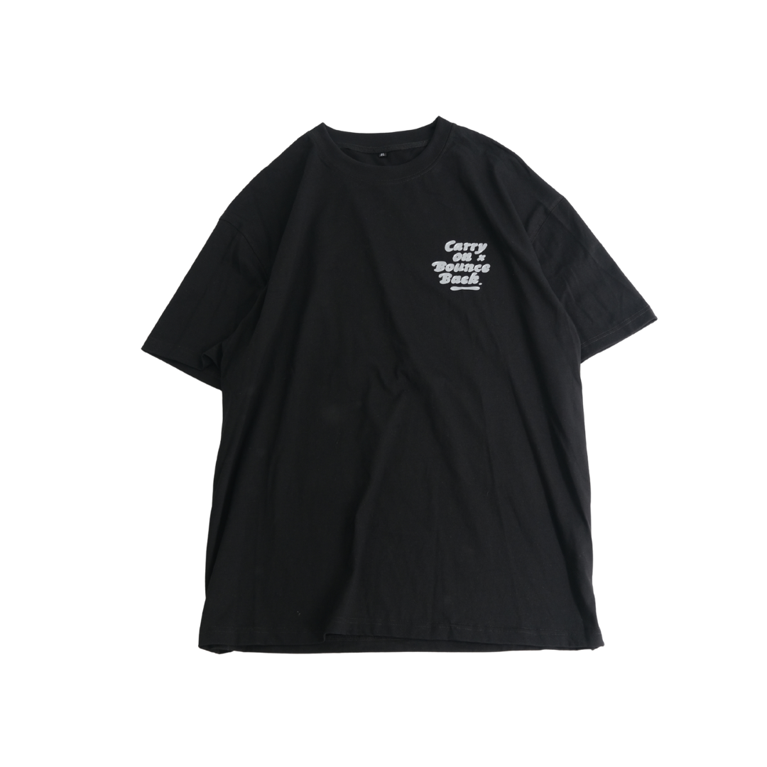 CARRYON X Bounce Back 25SS We Always Get It Done Tee 聯名短T 黑色 台灣製