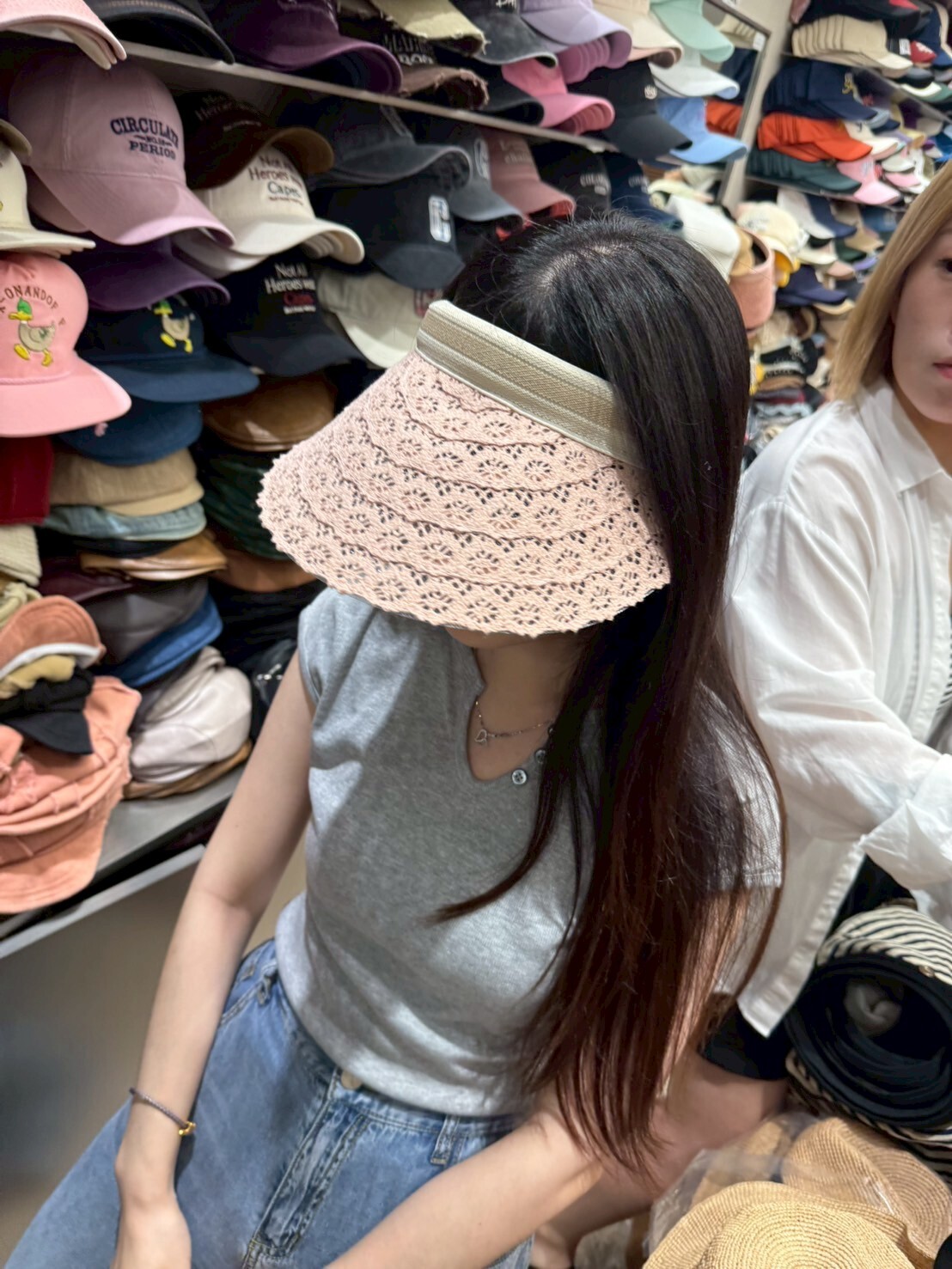 TH4419 層層蕾絲遮陽帽