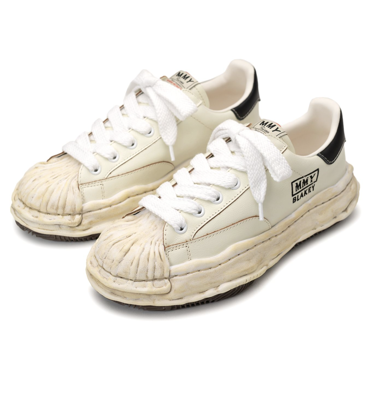 [現貨] MIHARA Blakey OG Sole Wrinkled Leather White | A14FW736