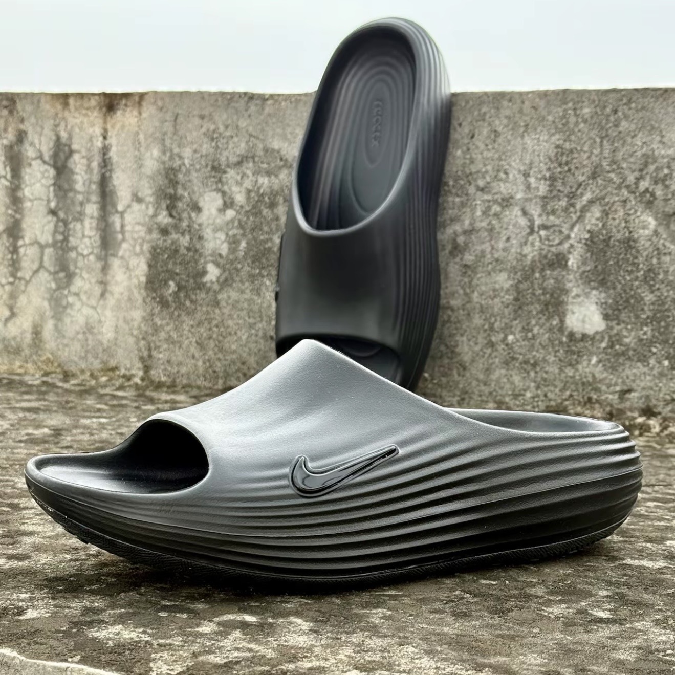 NIKE REACTX REJUVEN8 SLIDE 全黑 防水 休閒 拖鞋 HV4479-001