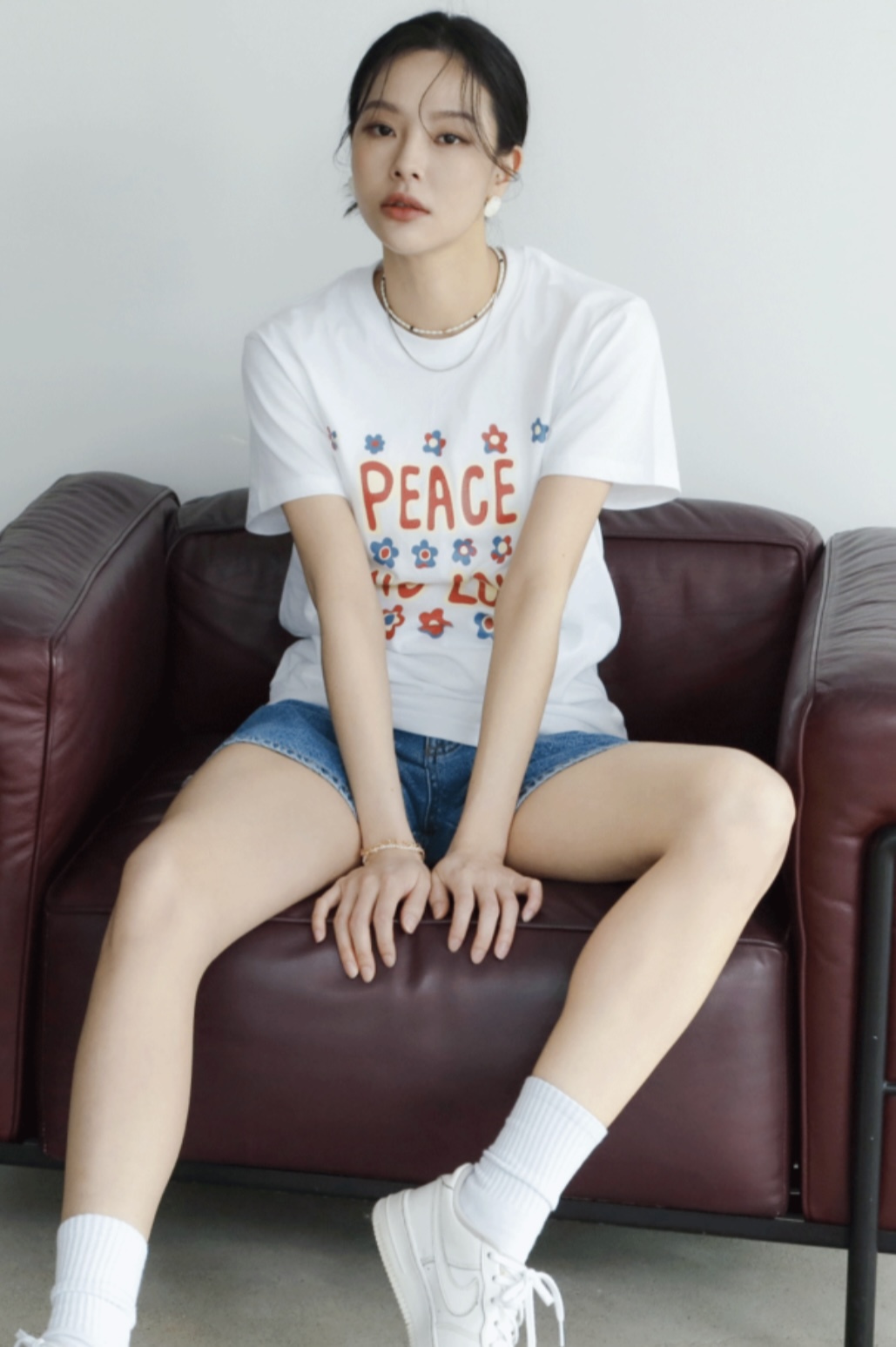 Peace and Love Tee(白色)