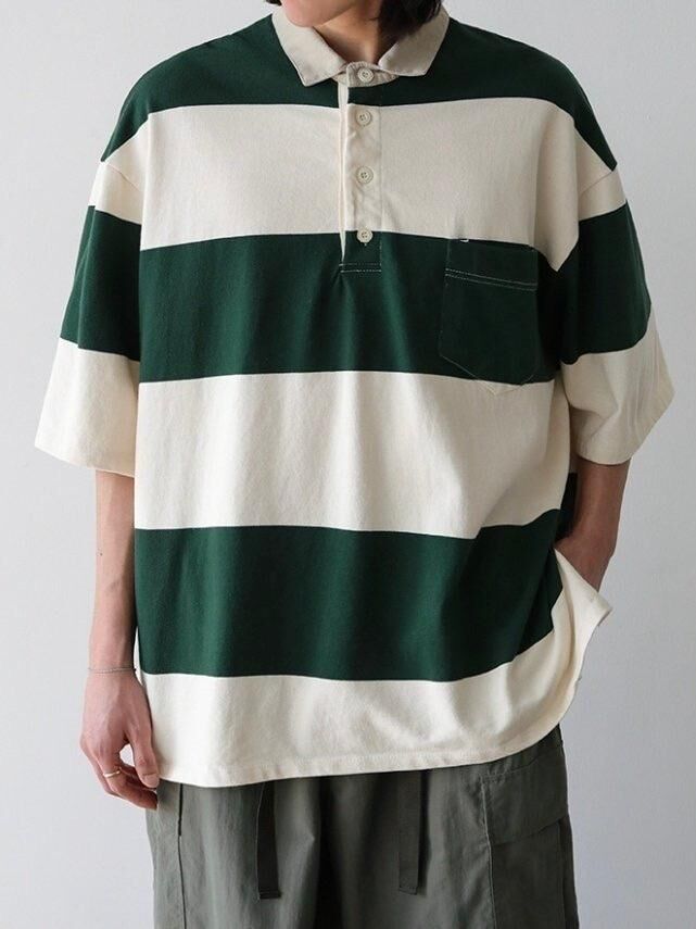 橫間短袖Polo Tee FARMERS-068T