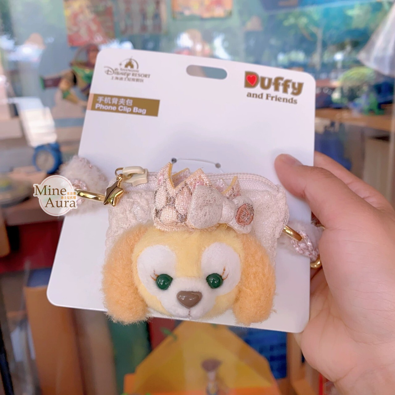 夢幻慶典系列 可琦安 餅乾 CookieAnn 造型 手機背夾 + 掛繩 組 -上海迪士尼樂園