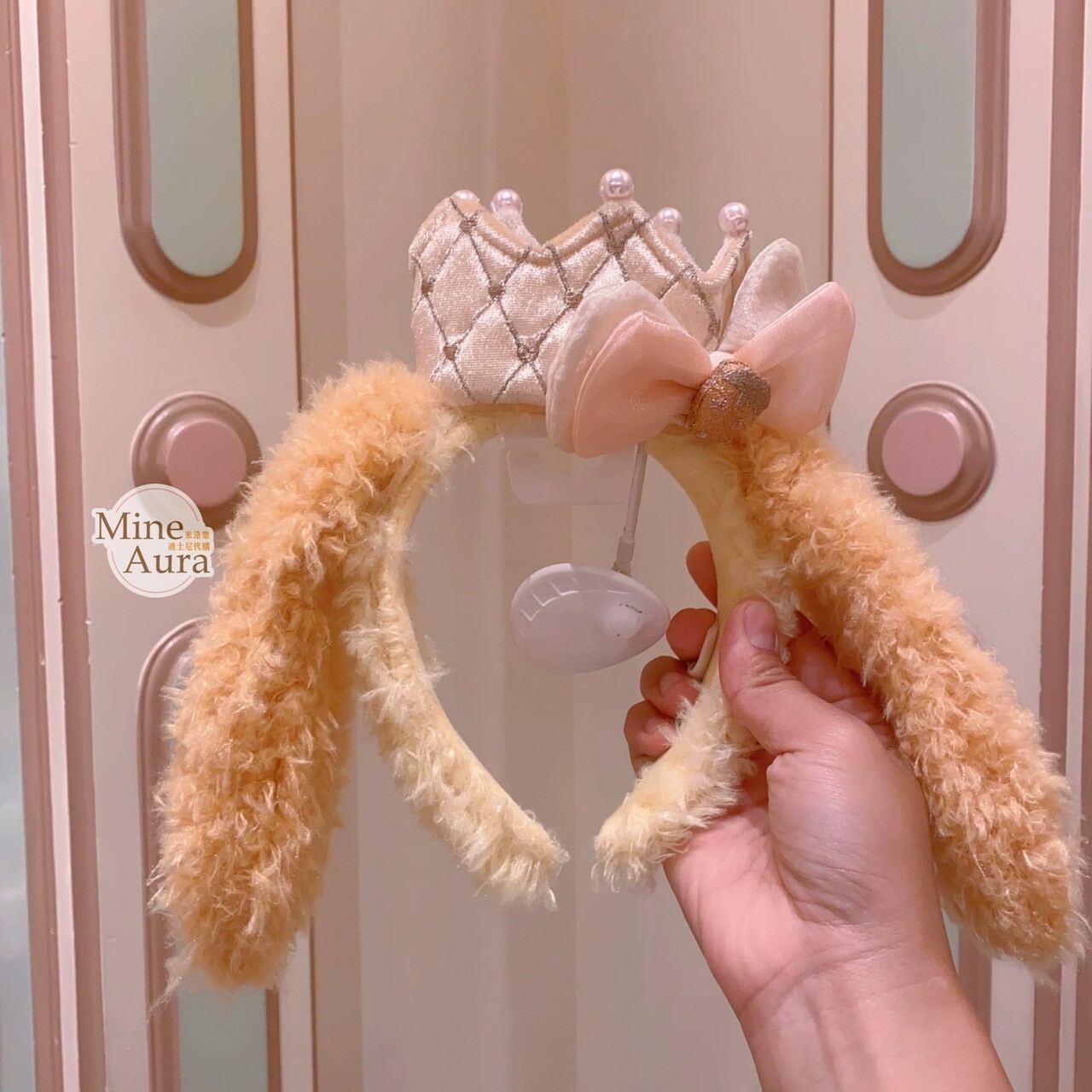 夢幻慶典系列 可琦安 餅乾 CookieAnn 立體耳朵 造型 髮圈 髮箍 -上海迪士尼樂園