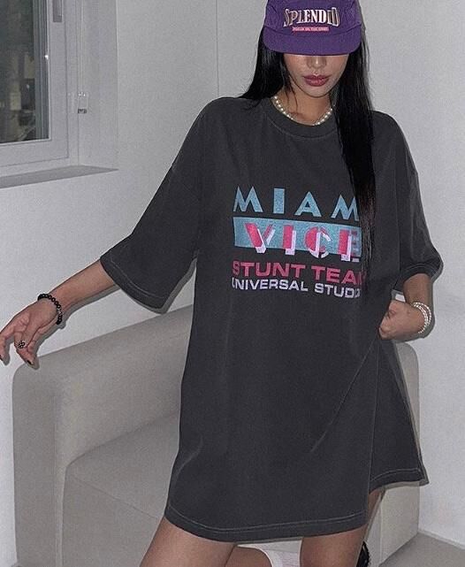 洗水英文字短袖Tee manhattans-034T