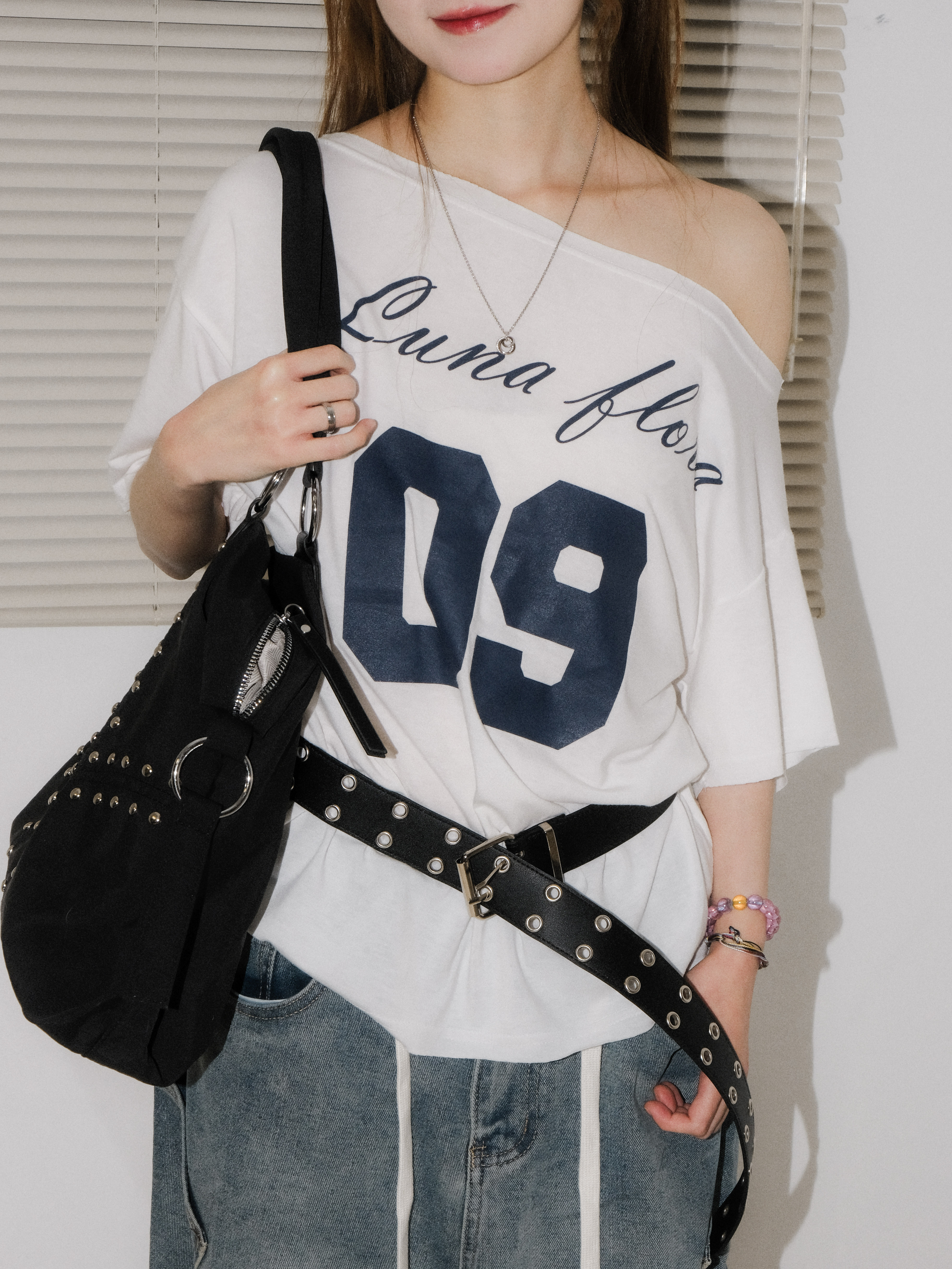 Luna Flora 09 Dropped Shoulder Top