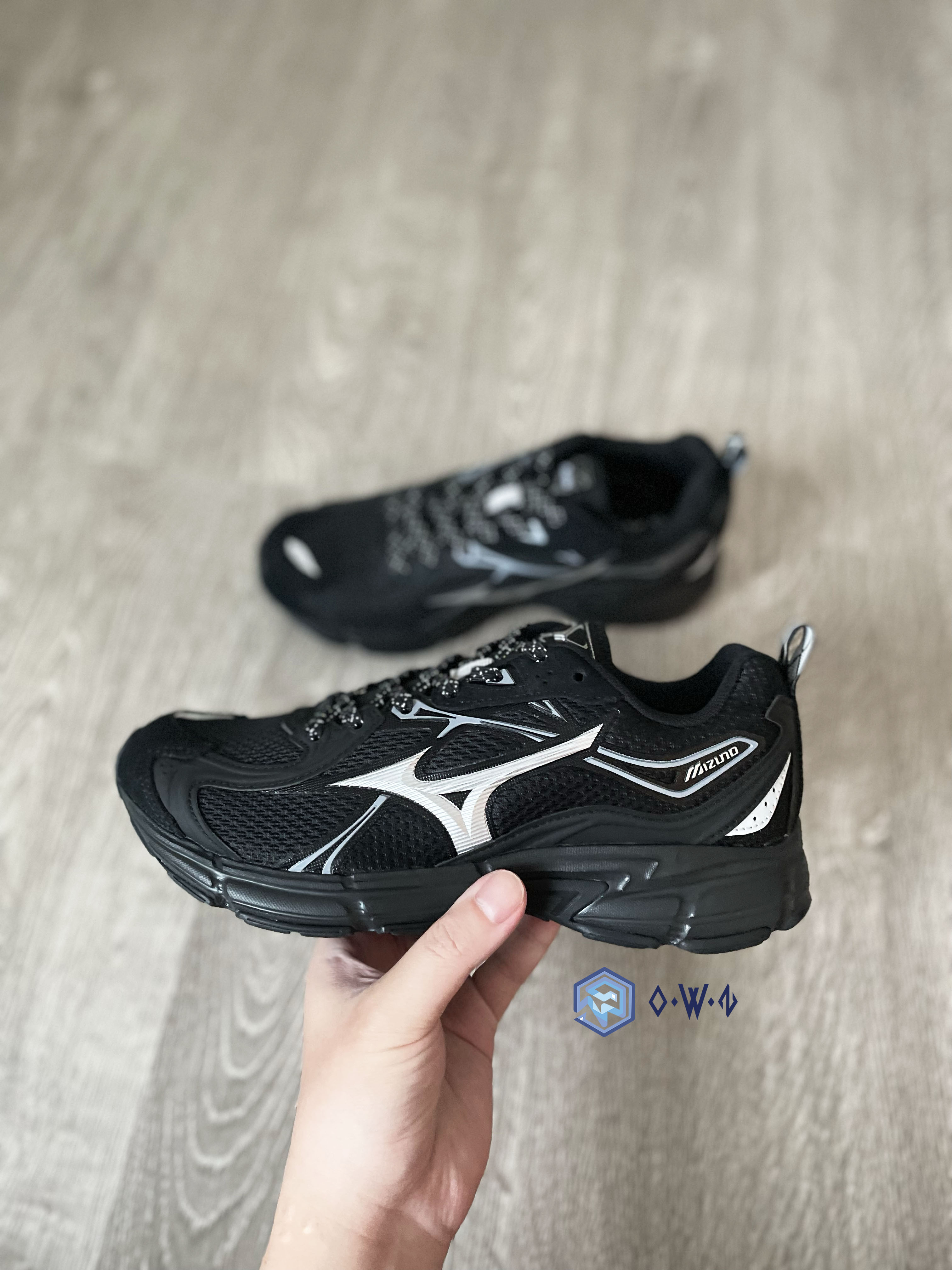 【OWN】MIZUNO Speed 10S 復古 慢跑鞋 休閒 透氣 緩衝 耐磨 運動 球鞋 不分男女 黑色