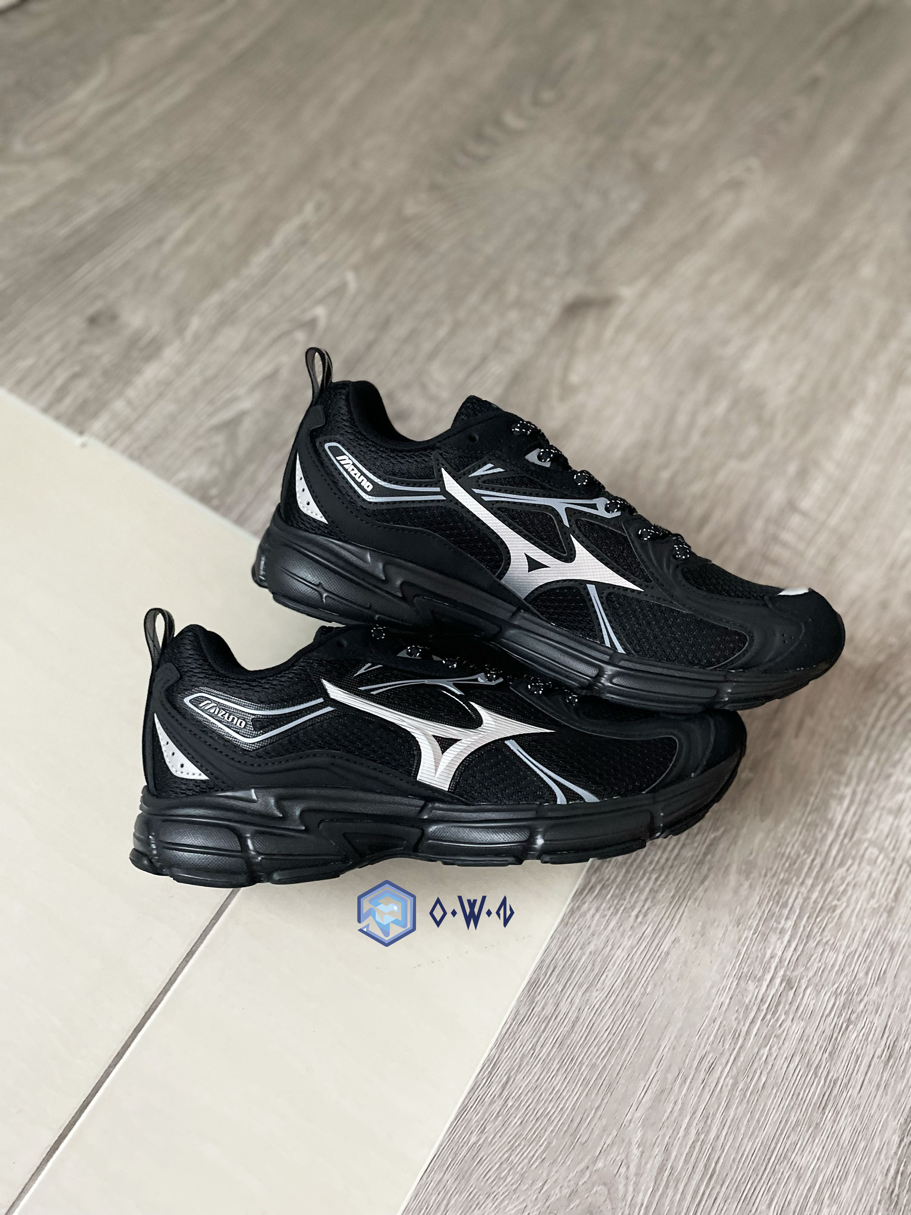 【OWN】MIZUNO Speed 10S 復古 慢跑鞋 休閒 透氣 緩衝 耐磨 運動 球鞋 不分男女 黑色