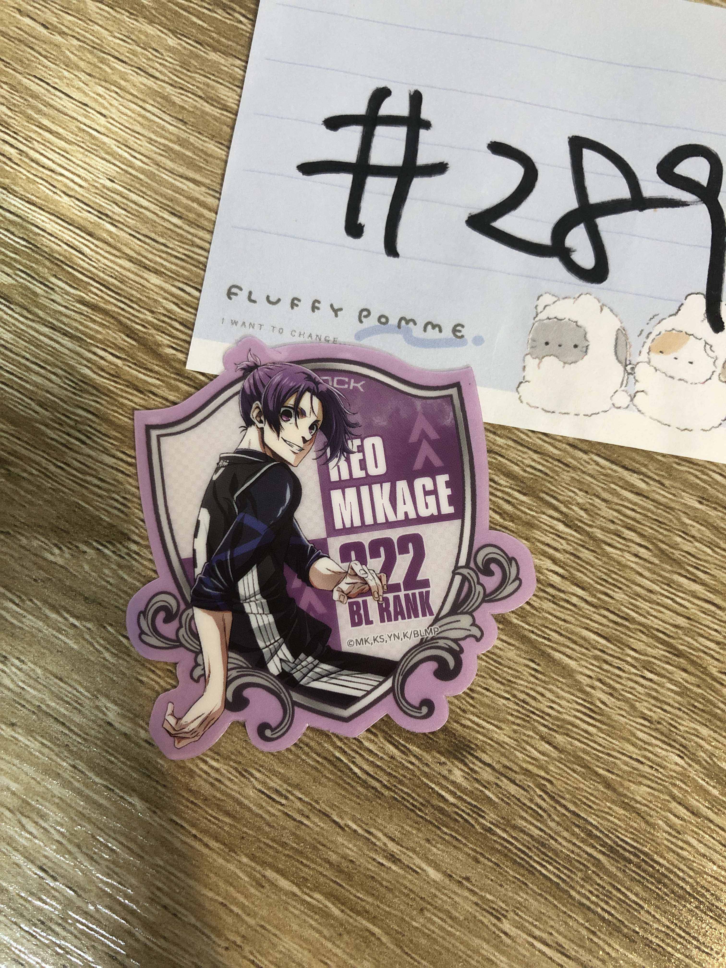 BlueLock 玲王 貼紙#289