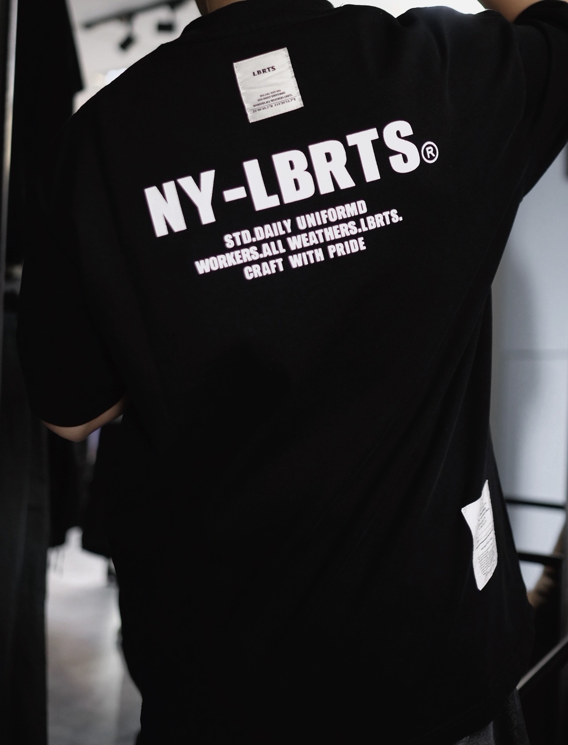 ST0012 刺繡字Pocket Tee