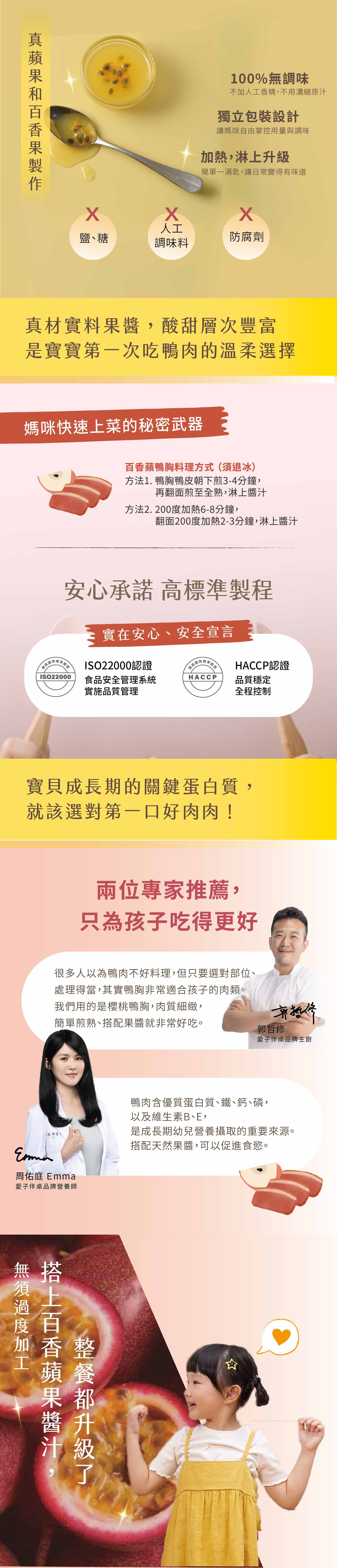 百香蘋鴨胸、寶寶鴨肉主菜、百香果醬寶寶料理、1歲寶寶吃鴨胸、冷凍寶寶排餐、無添加果醬副食品、幼兒鴨肉推薦、果醬鴨胸搭配飯、寶寶營養蛋白質來源、寶寶果香佐餐