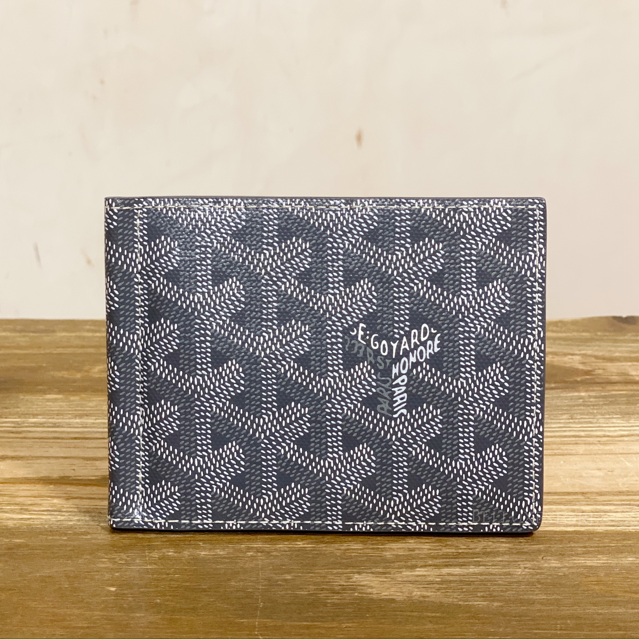 Pre-owned] Goyard clip wallet grey