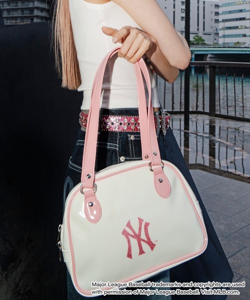 日本🇯🇵連線 MLB 日本支線 隊徽標誌珐瑯波士頓包 雙面隊徽Logo 皮革 波士頓包 手提包 肩背包 3款(任買兩件711免運)/預購