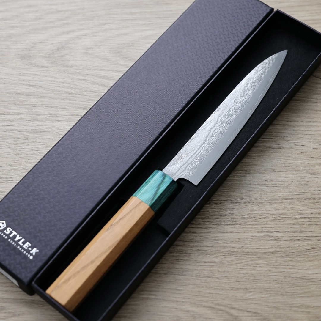 黑崎真 木靈 蔬果刀 150mm VG10W鋼 大馬士革