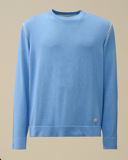 C.P. Company   Vanisè cotton nylon crew neck logo knit   JUN25