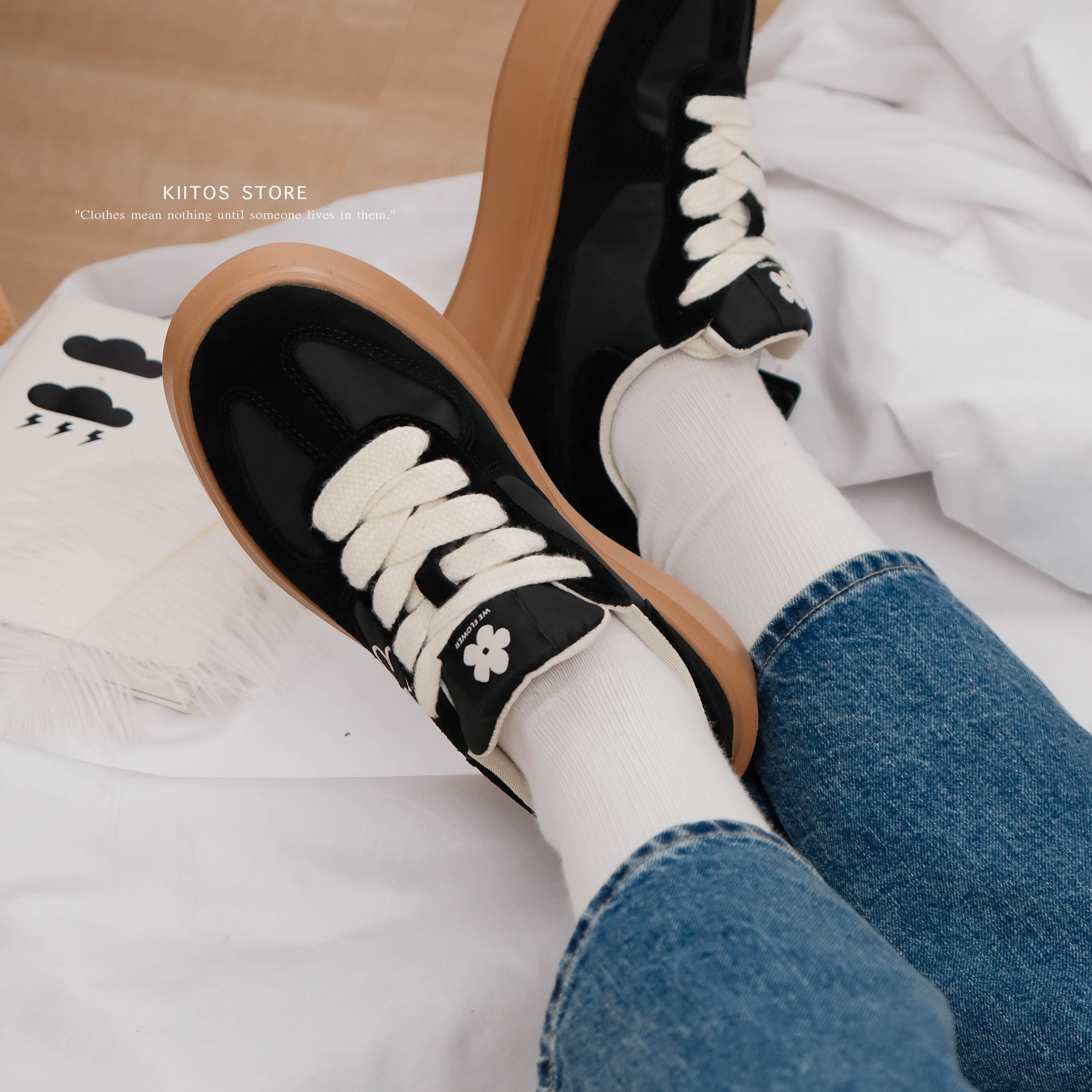 We Flower 小花鞋 增高 德訓鞋 WF002-1