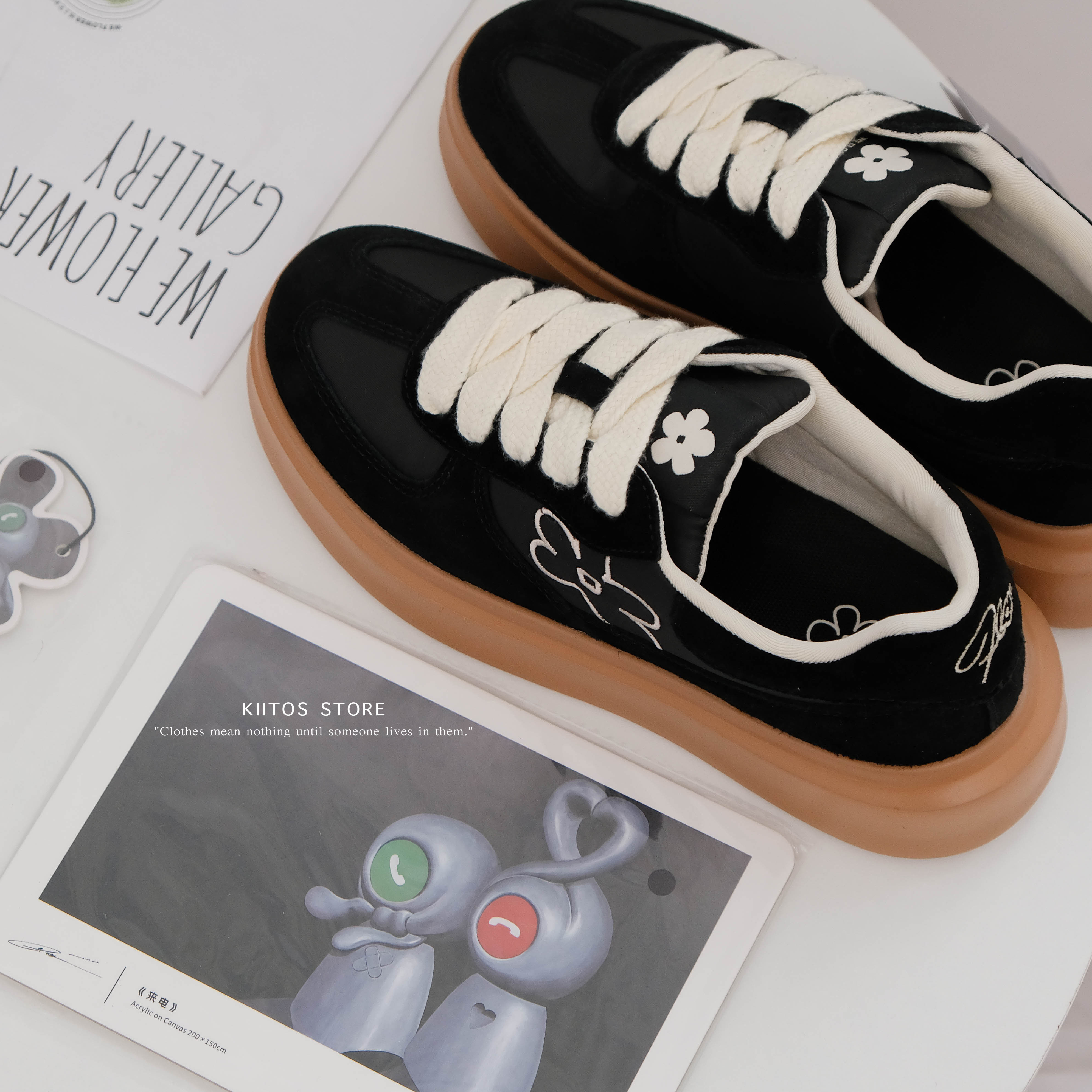 We Flower 小花鞋 增高 德訓鞋 WF002-1