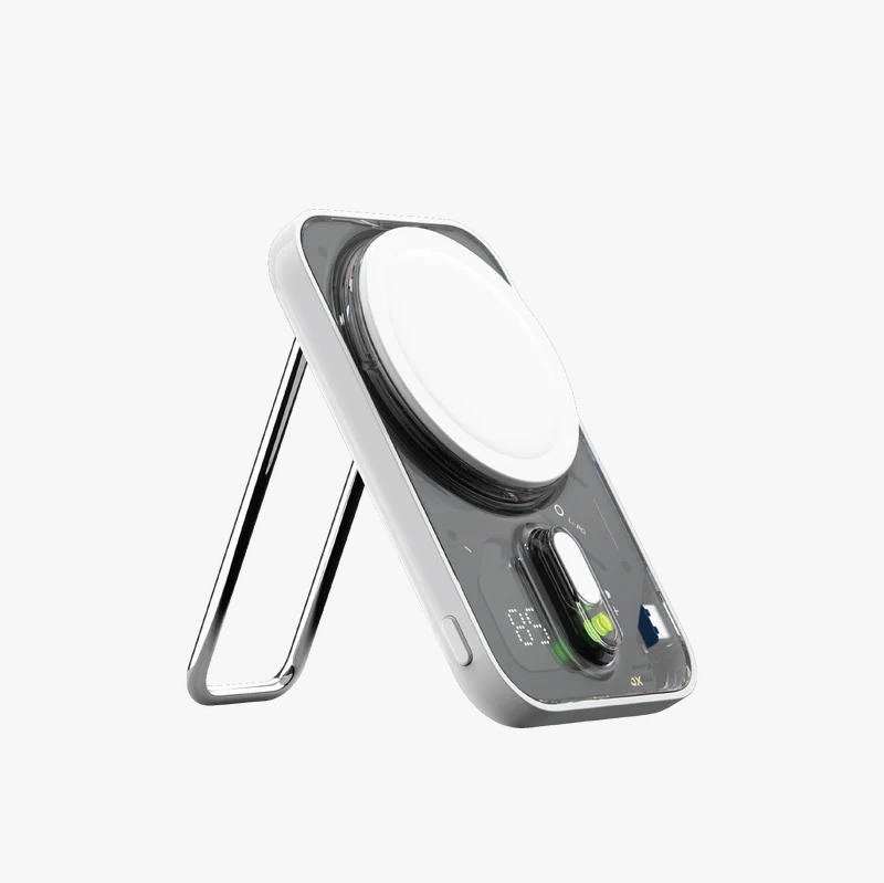 MOMAX 1-Power Flow Pro 5000mAh MagSafe 磁吸流動電源/白色(H6 KA873)