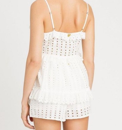 1TS0629-101 TWINSET Broderie Anglaise Top White #241LM2MAA10298 (C-EU-E)