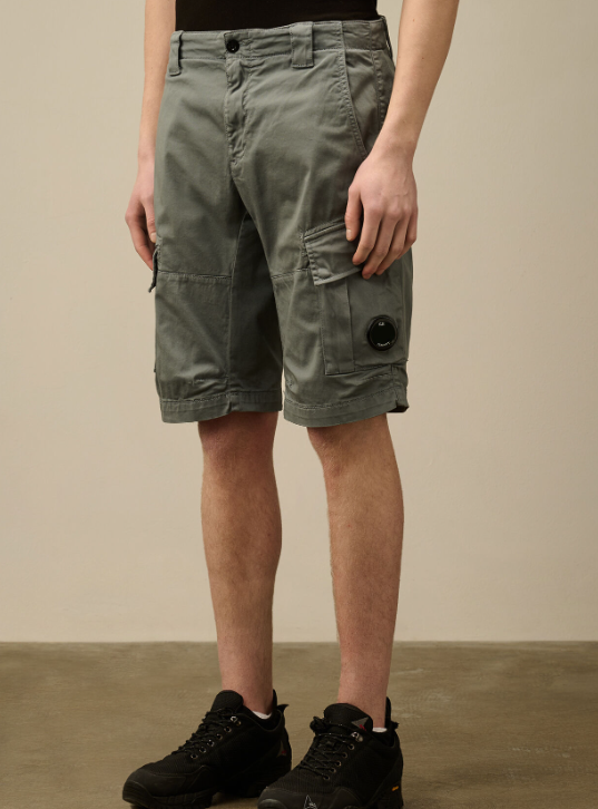 C.P. Company  Stretch Satin Cargo Shorts   JUN25