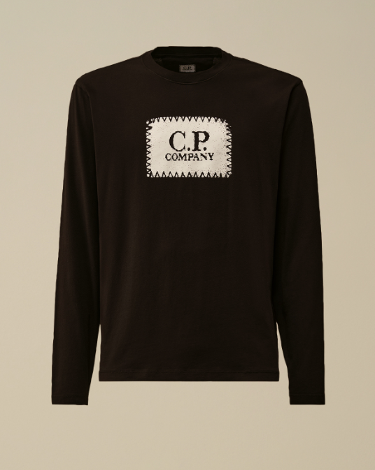 C.P. Company  30/1 Jersey Long sleeve  Logo T -shirt   JUN25