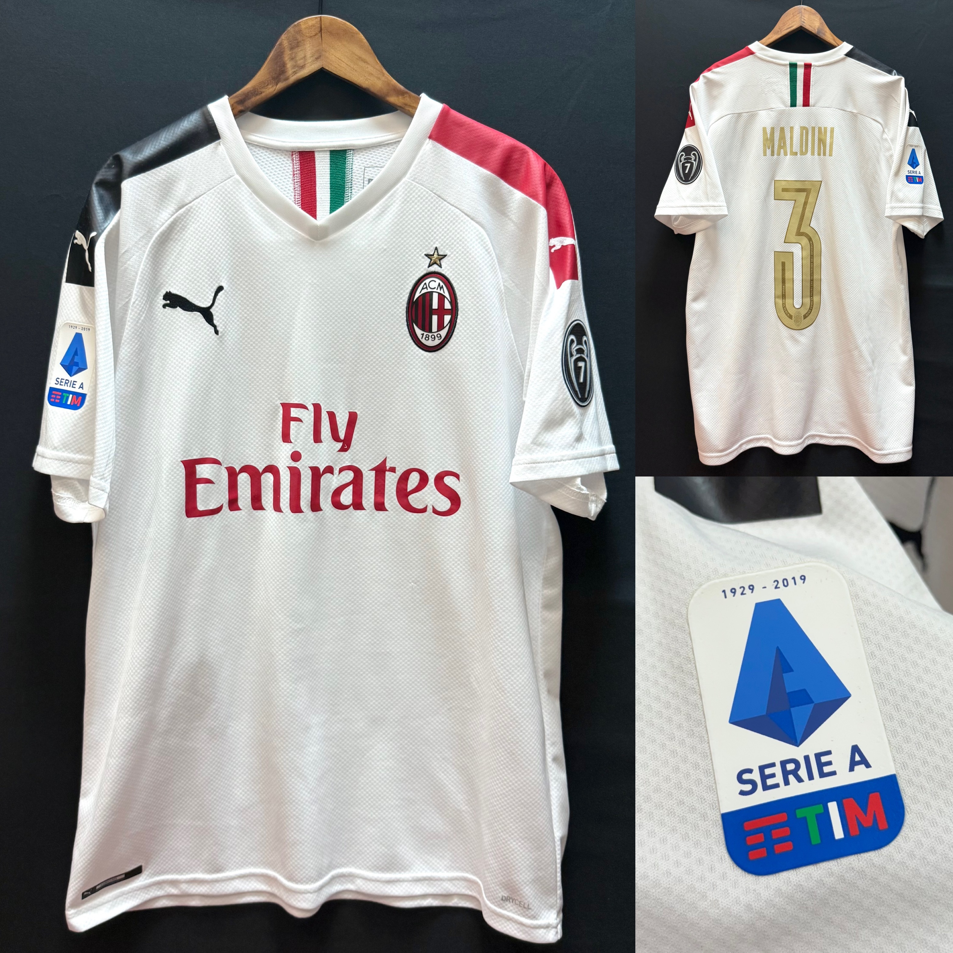 AC Milan 2019-2020 Puma Away Shirt #3 MALDINI