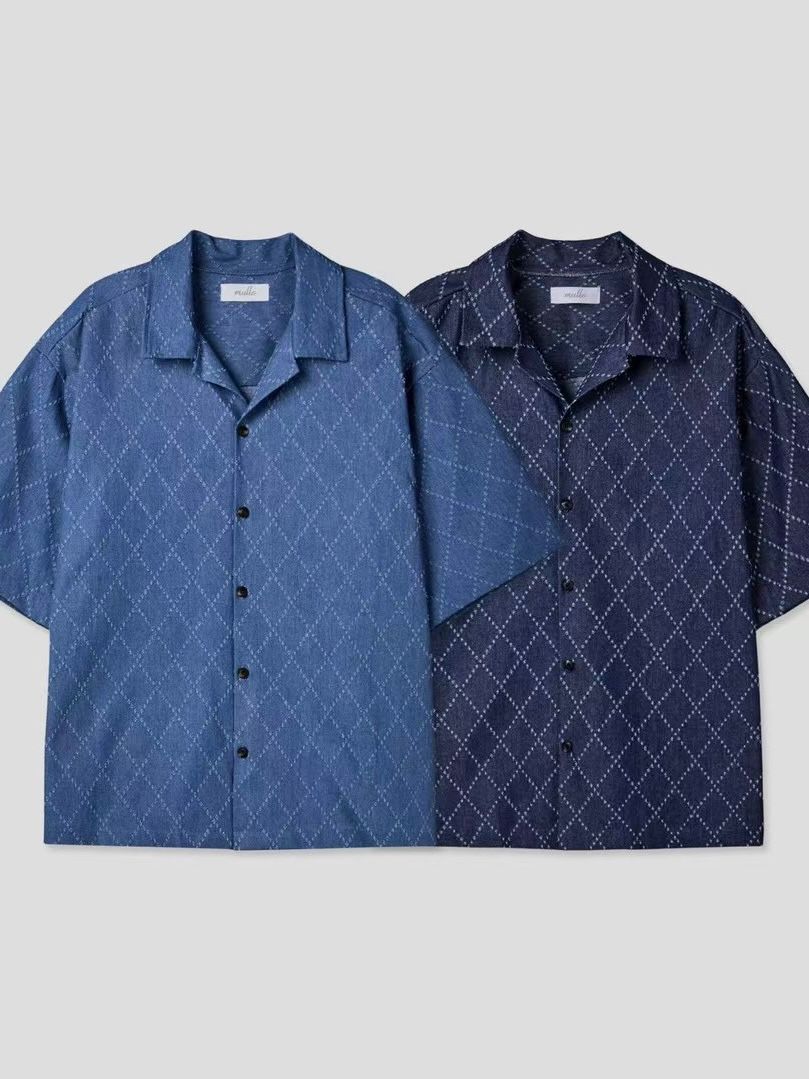 菱格短袖恤衫 S2326