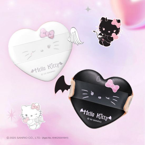 《黑色現貨》Fillimilli x Hello Kitty heart cushion puff 5p