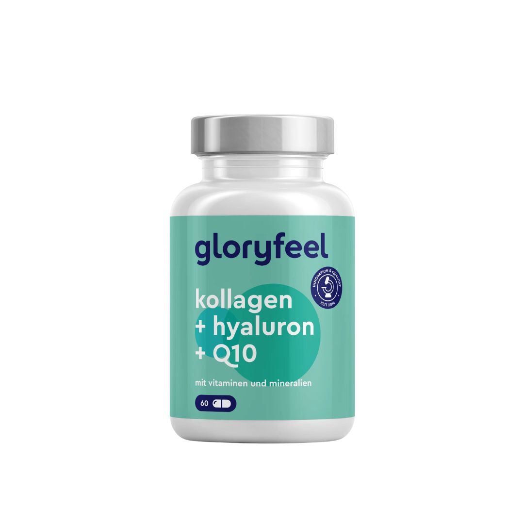 Gloryfeel 海洋膠原 + 透明質酸 + Q10 60粒 ｜德國製每日一粒美肌膠囊