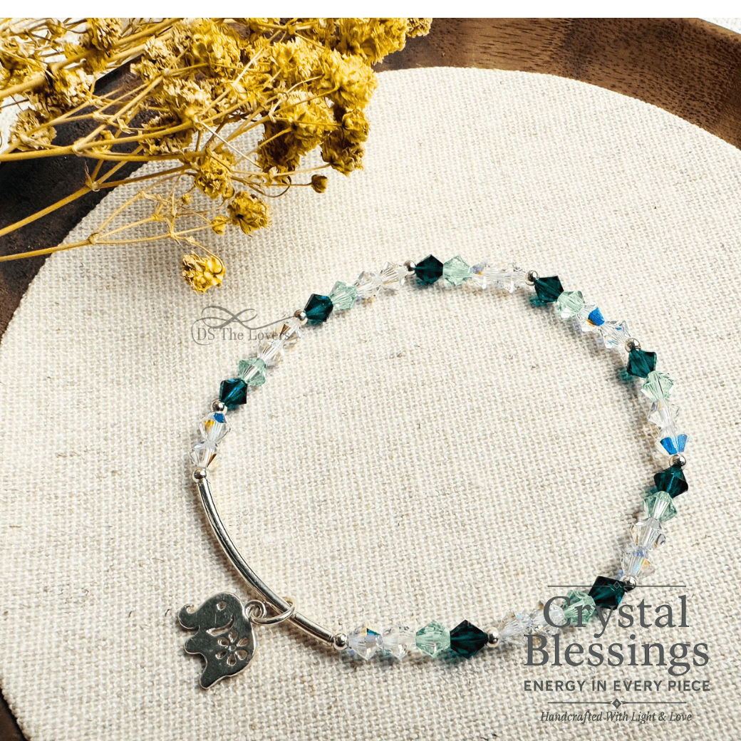 DS The Lovers《療癒小象．純銀Swarovski水晶手鍊》｜SWAROVSKI水晶 × 925純銀