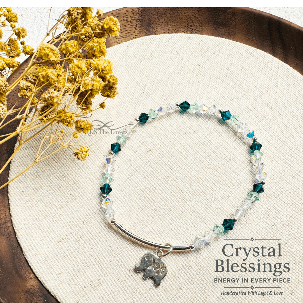 DS The Lovers《療癒小象．純銀Swarovski水晶手鍊》｜SWAROVSKI水晶 × 925純銀