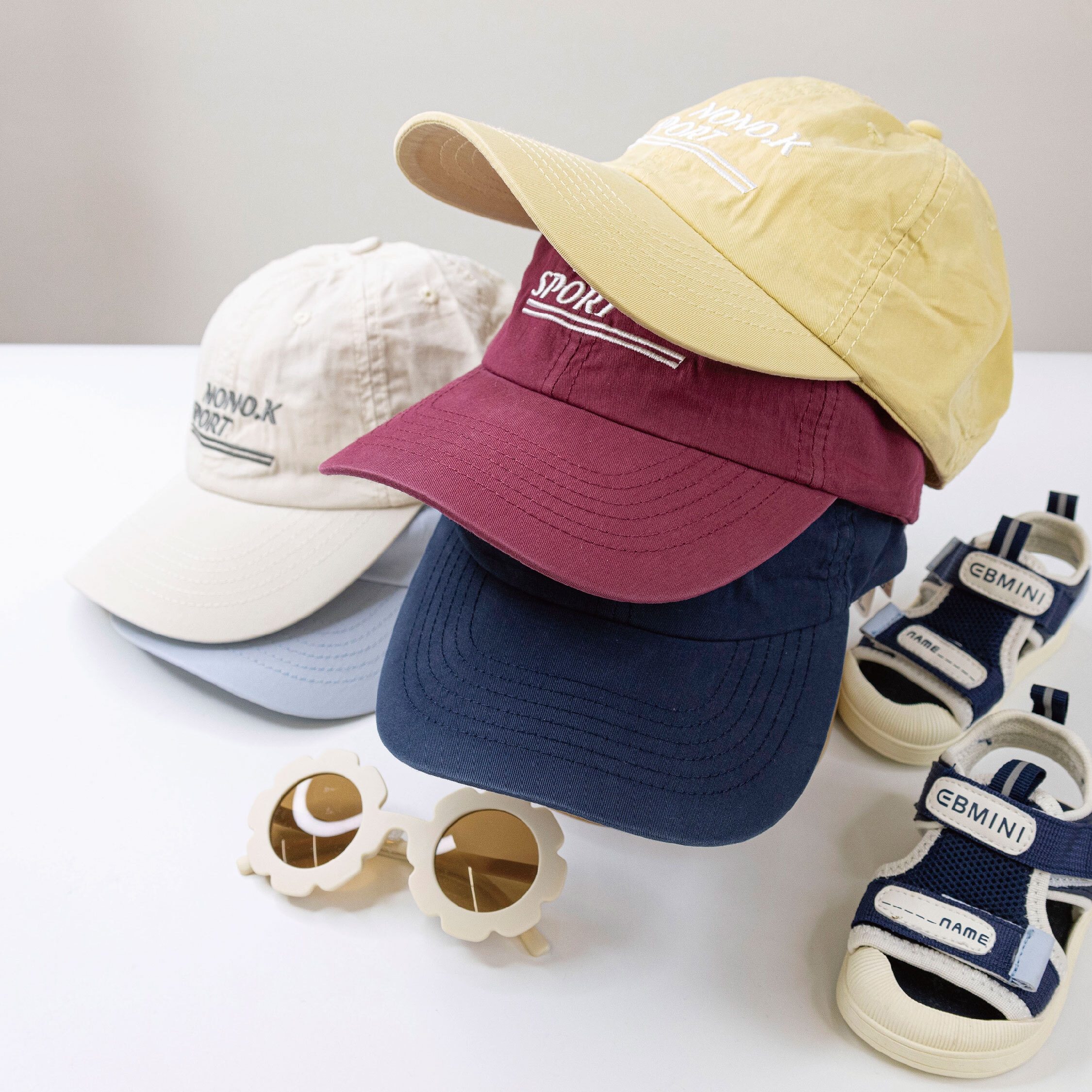 【JA1520】美式刺繡字母輕帆布棒球帽＊五色