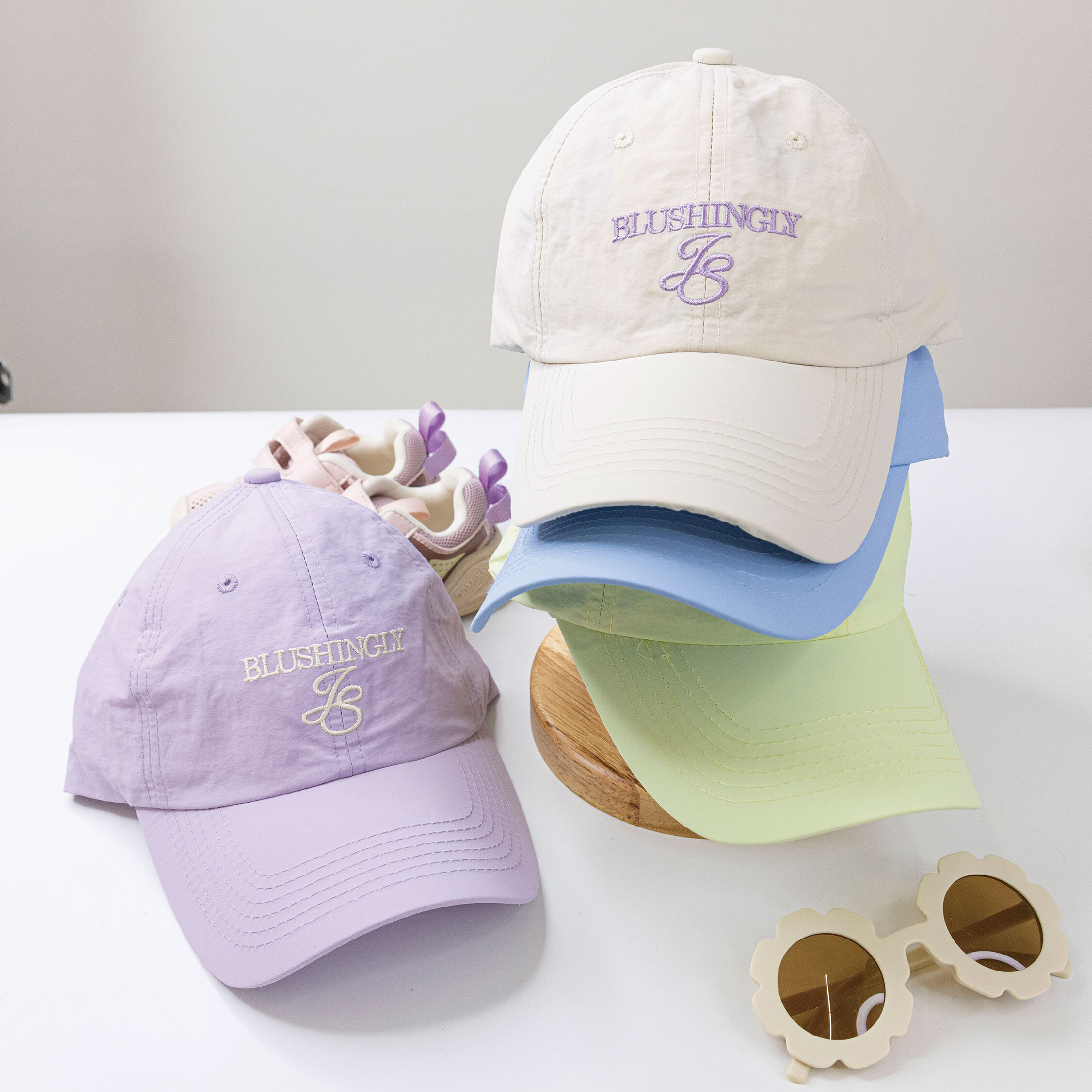 【JA1518】英文刺繡速乾棒球帽＊四色