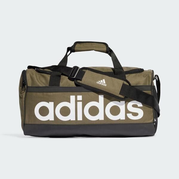 Adidas Linear Duffel M HR5350 健身包 旅行包 側背 手提 肩背 運動 休閒 枯葉綠