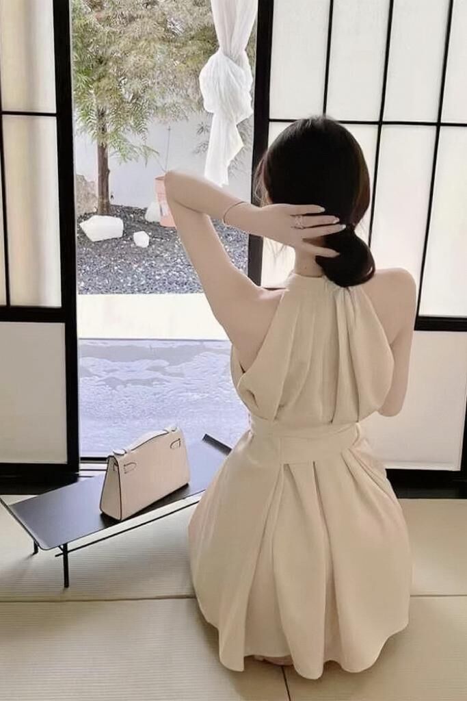 OP#7516🤍Silky Smooth Dating Dress