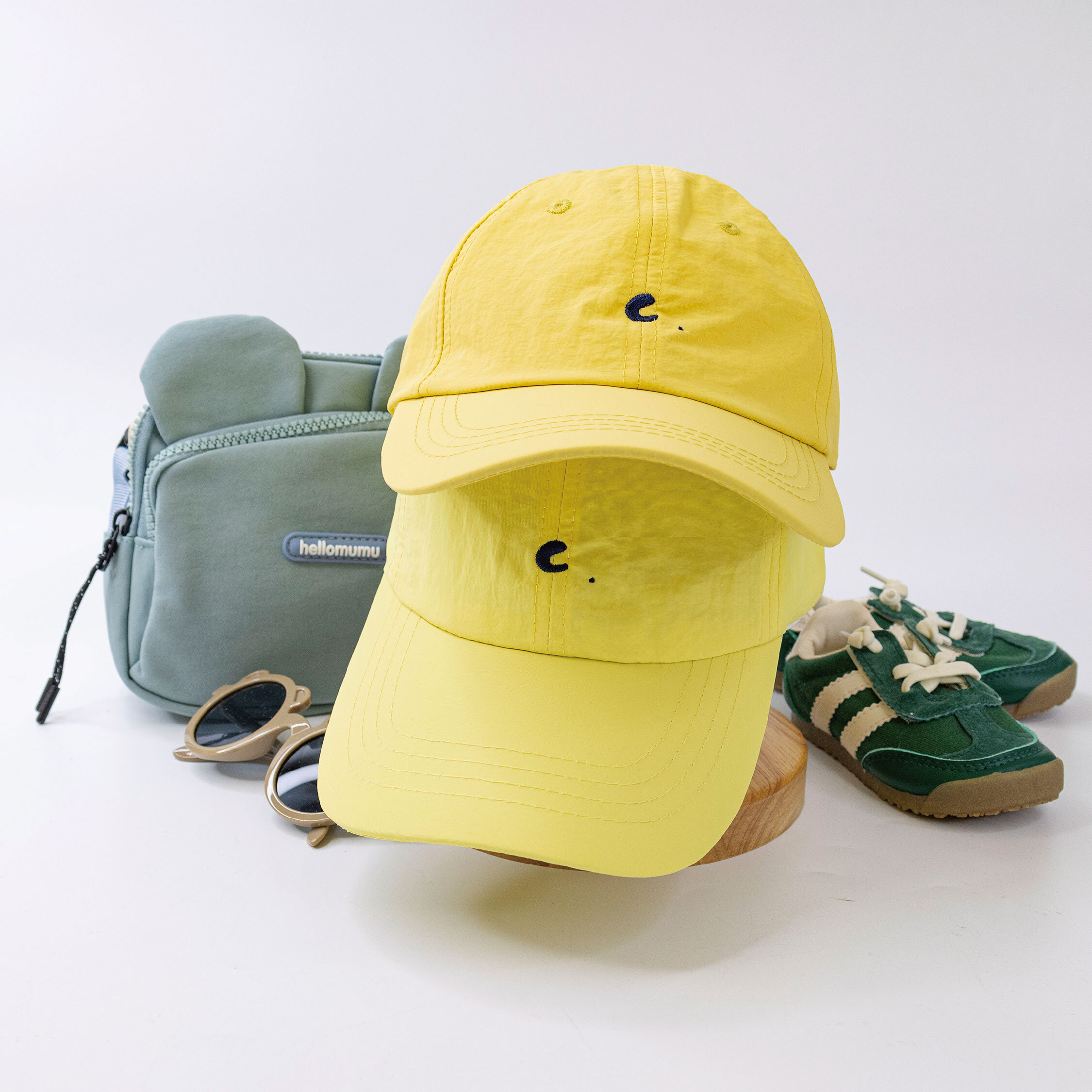 【JA1511】檸檬蛋糕C字刺繡速乾棒球帽＊二色