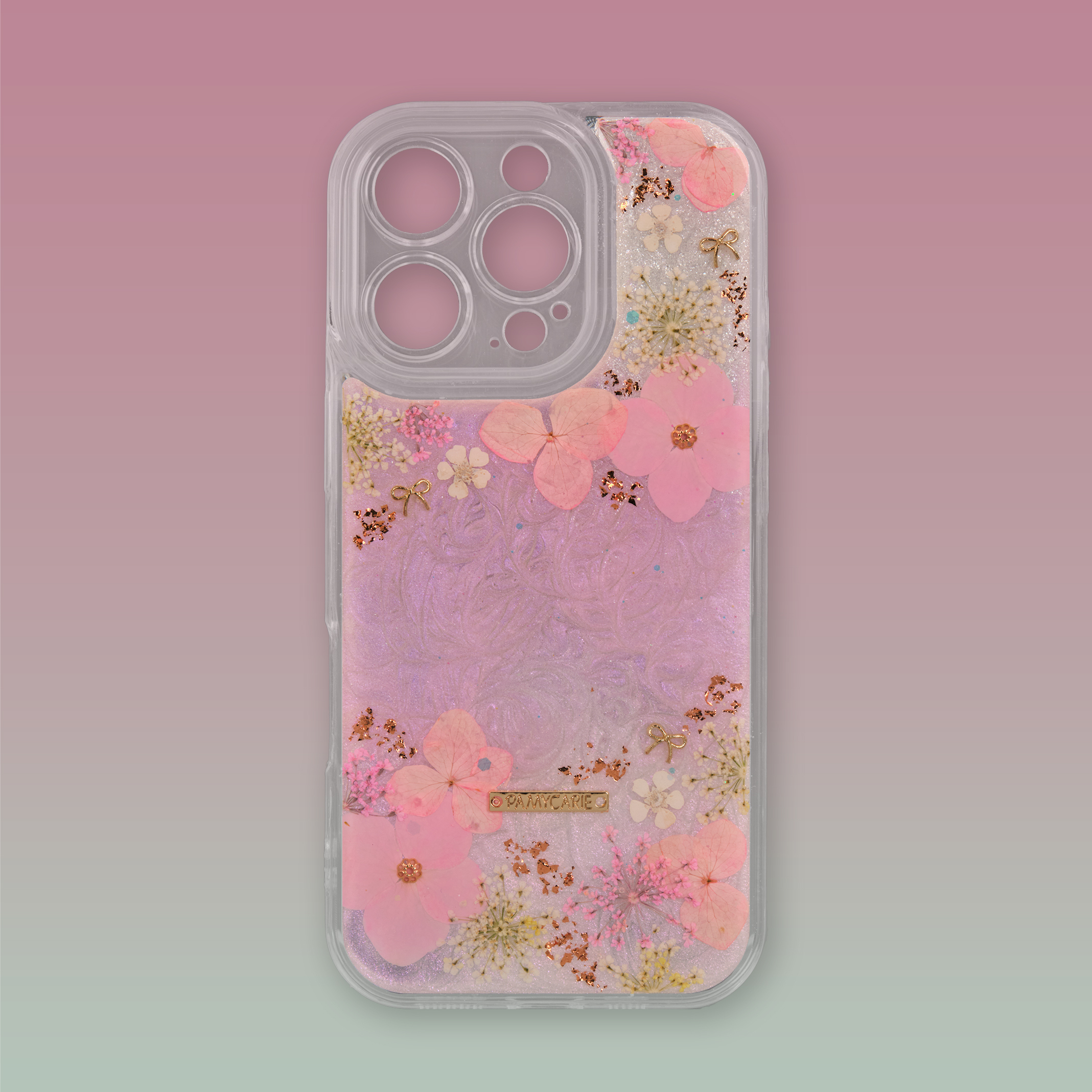 Printed Dream Wandering Pressed Flower Phone Case