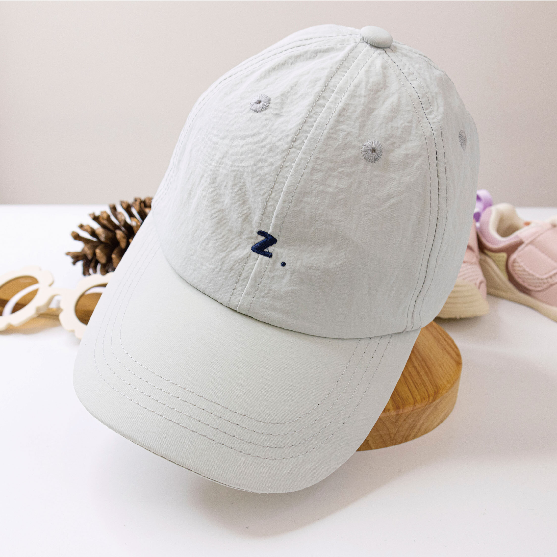 【JA1508】清藍刺繡Z速乾棒球帽