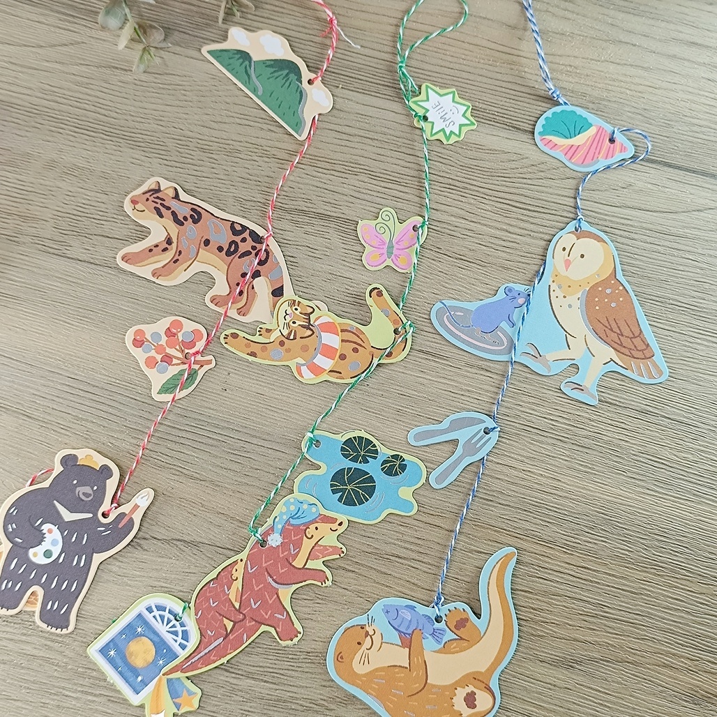 銀海設計．台灣保育動物禮物卡 裝飾風鈴卡 共三款