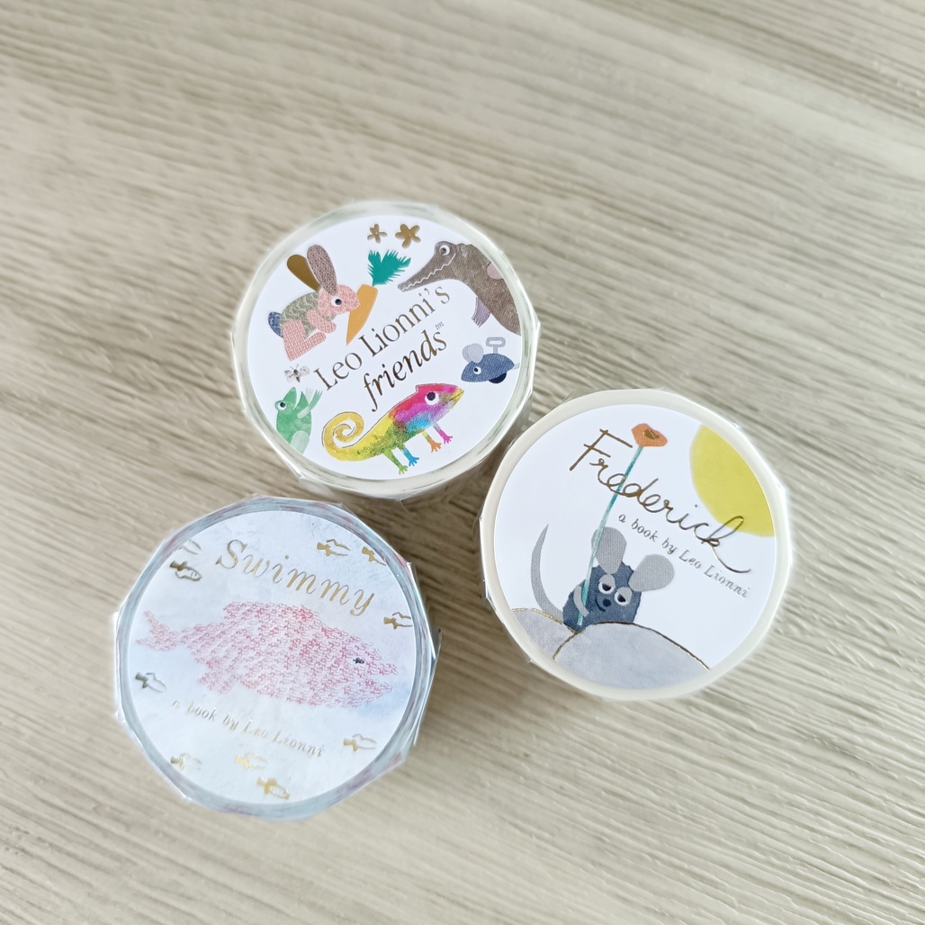 日本表現社 x Leo Lionni 燙金和紙膠帶 共三款