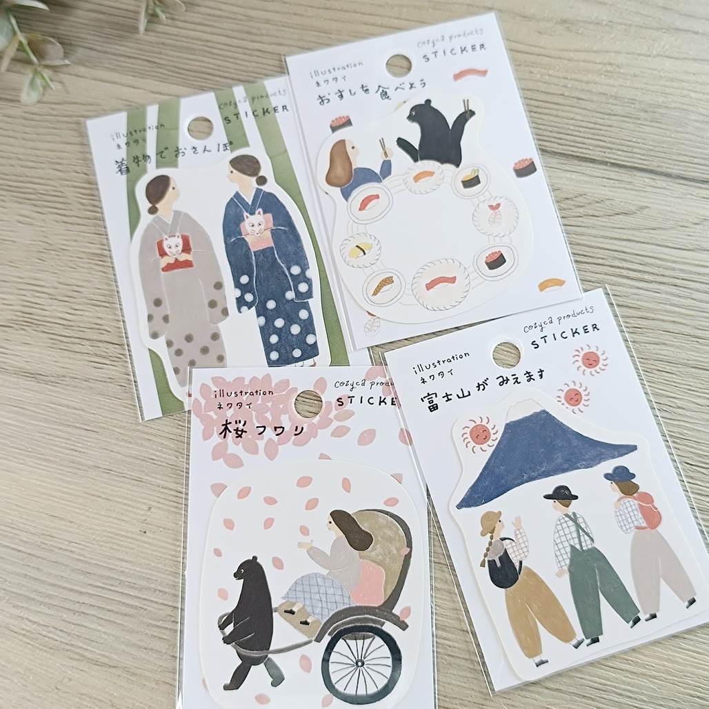 日本表現社 x necktie 防水大貼紙 共四款