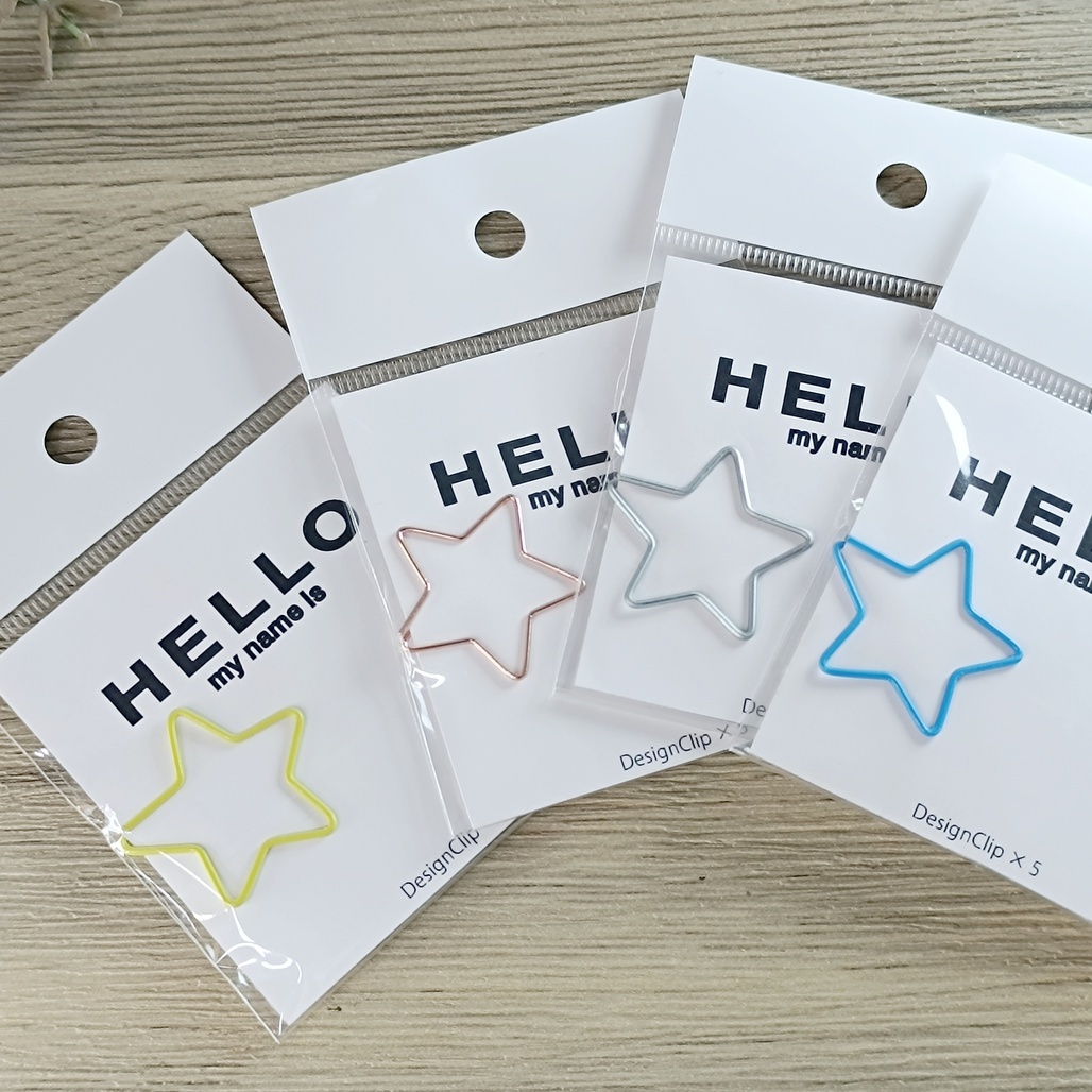 KDT Japan．星星造型迴紋針(5入) 共四色