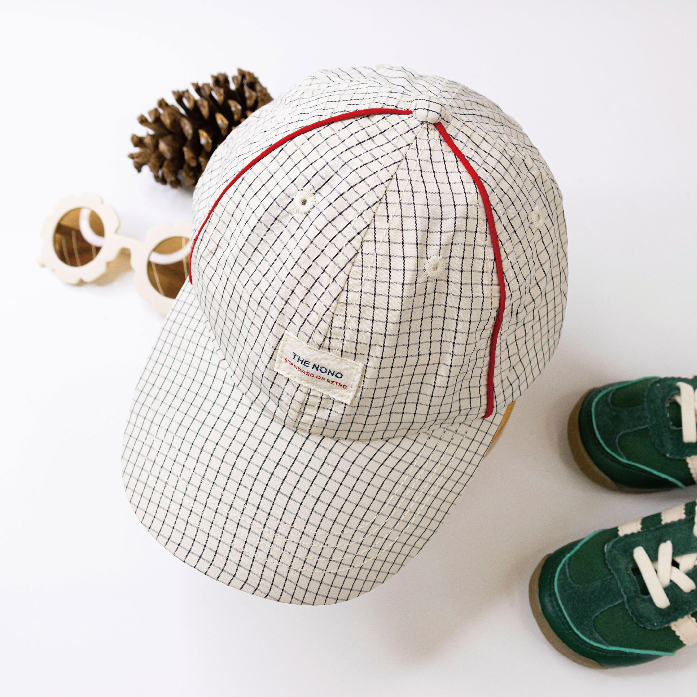 【JA1507】奶油方格速乾棒球帽