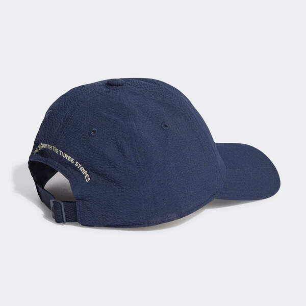 Adidas Dad Cap Seersuc IR7911 棒球帽 鴨舌帽 運動 經典 休閒 透氣 泡泡紗 藍