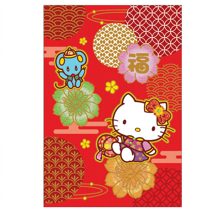 20 KT 圖紋紅色利是封8個裝(8.2X12CM)